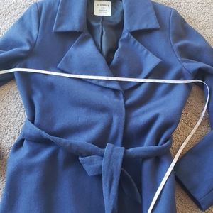 41% wool Old Navy belted wool blend coat